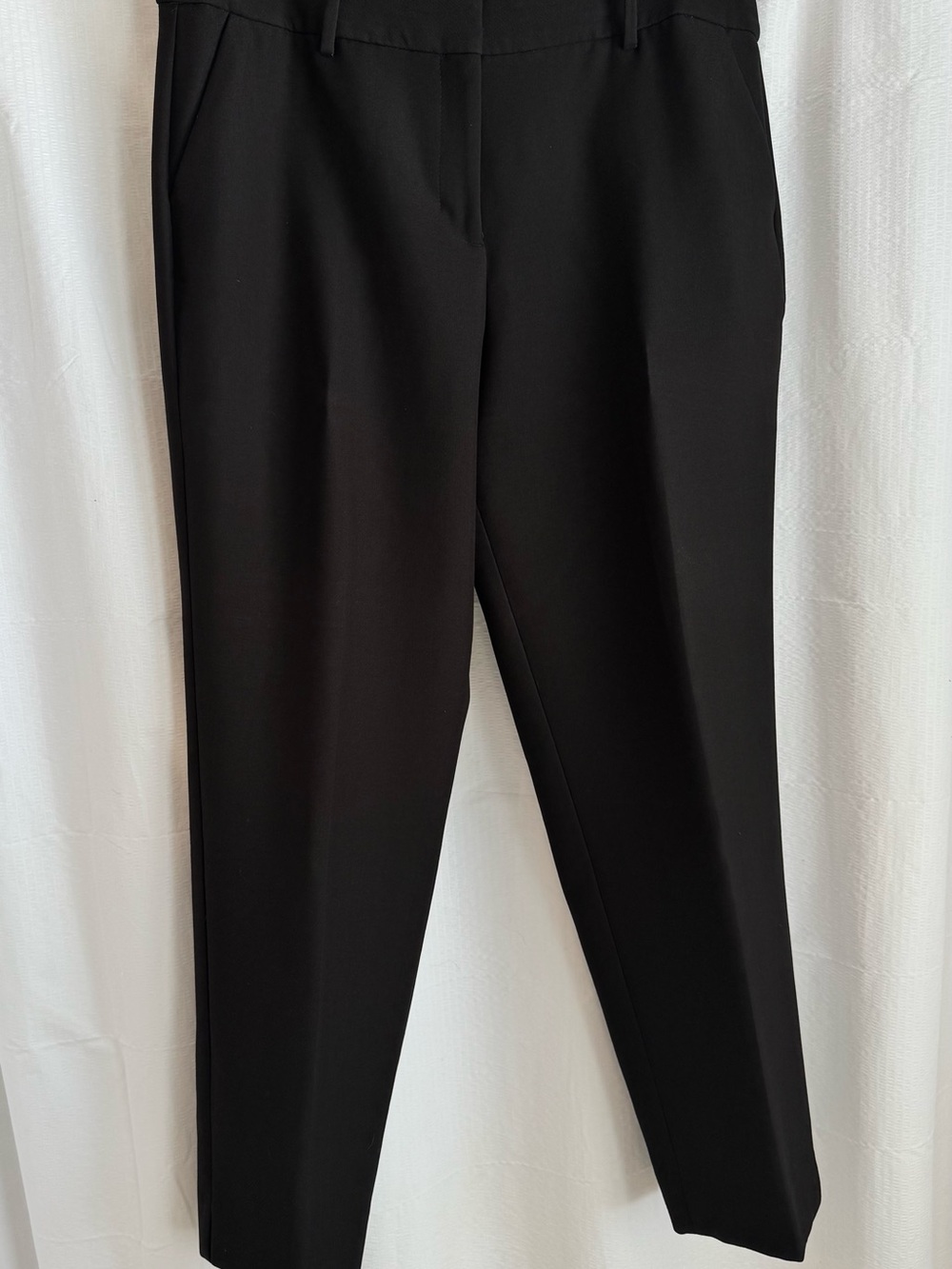 Talbots Hampshire Curvy Fit Black Double Cloth Pants Sz 16